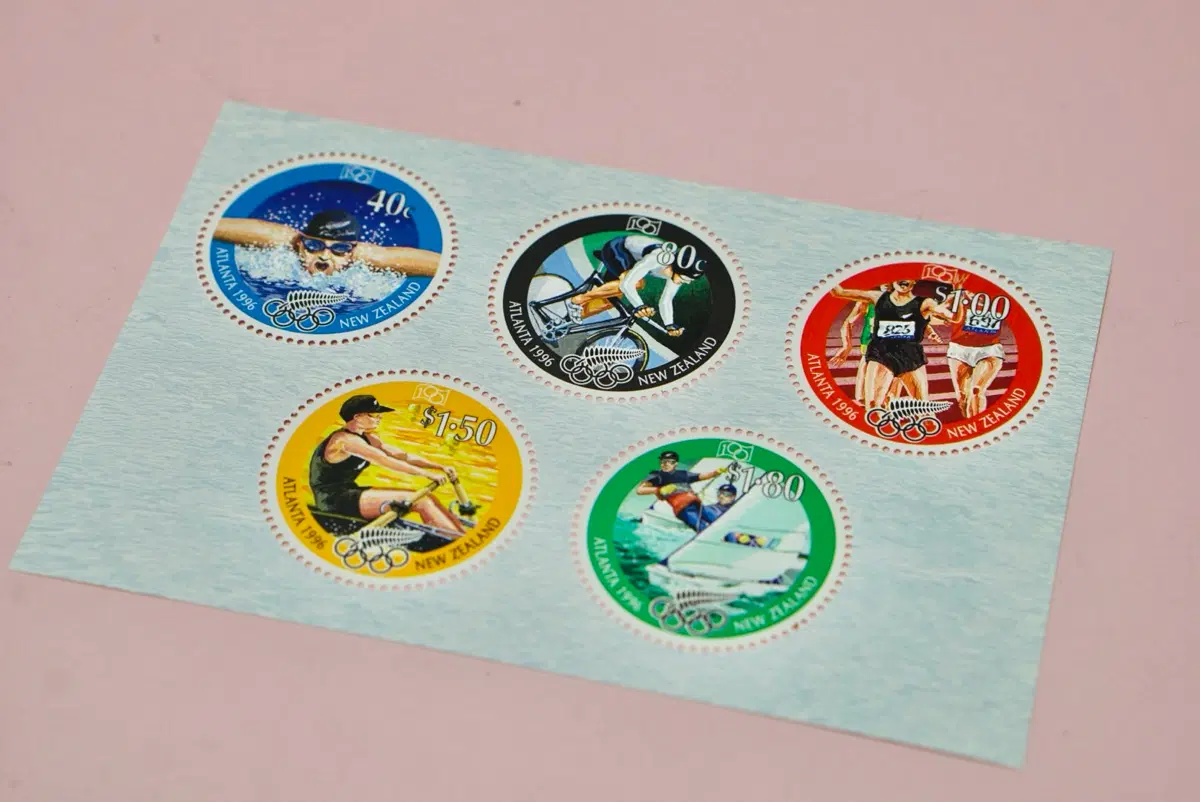 1996년 애틀랜타 올림픽 뉴질랜드 기념 우표