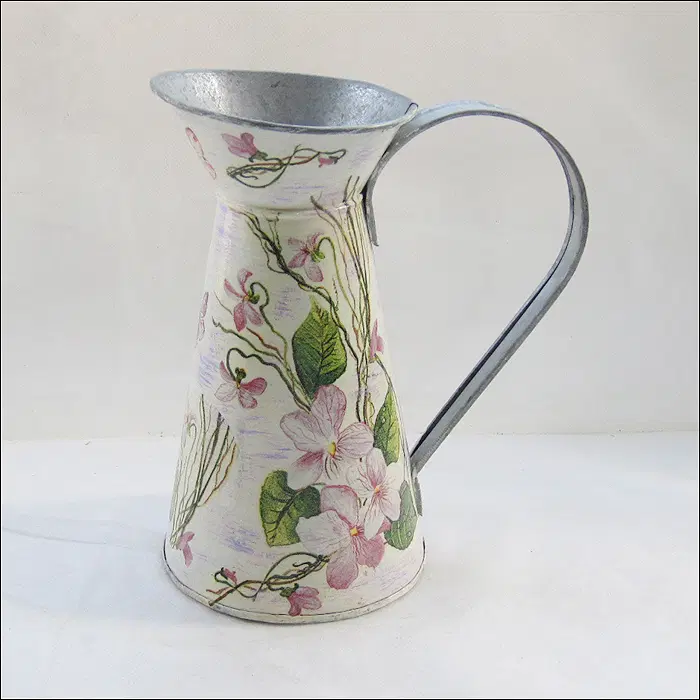 빈티지 Zinc 저그 (약 19cm)
