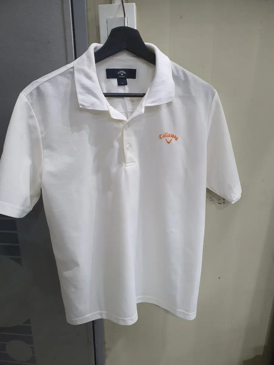 캘러웨이 골프웨어 반팔 카라티 화이트L
