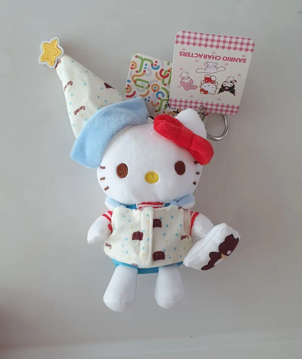 산리오 헬로키티 잠옷 파자마 인형 키링 새상품