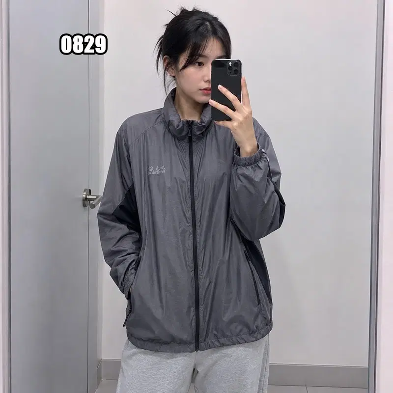 2XL 잭울프스킨 빈티지 컬러블록 바람막이 자켓