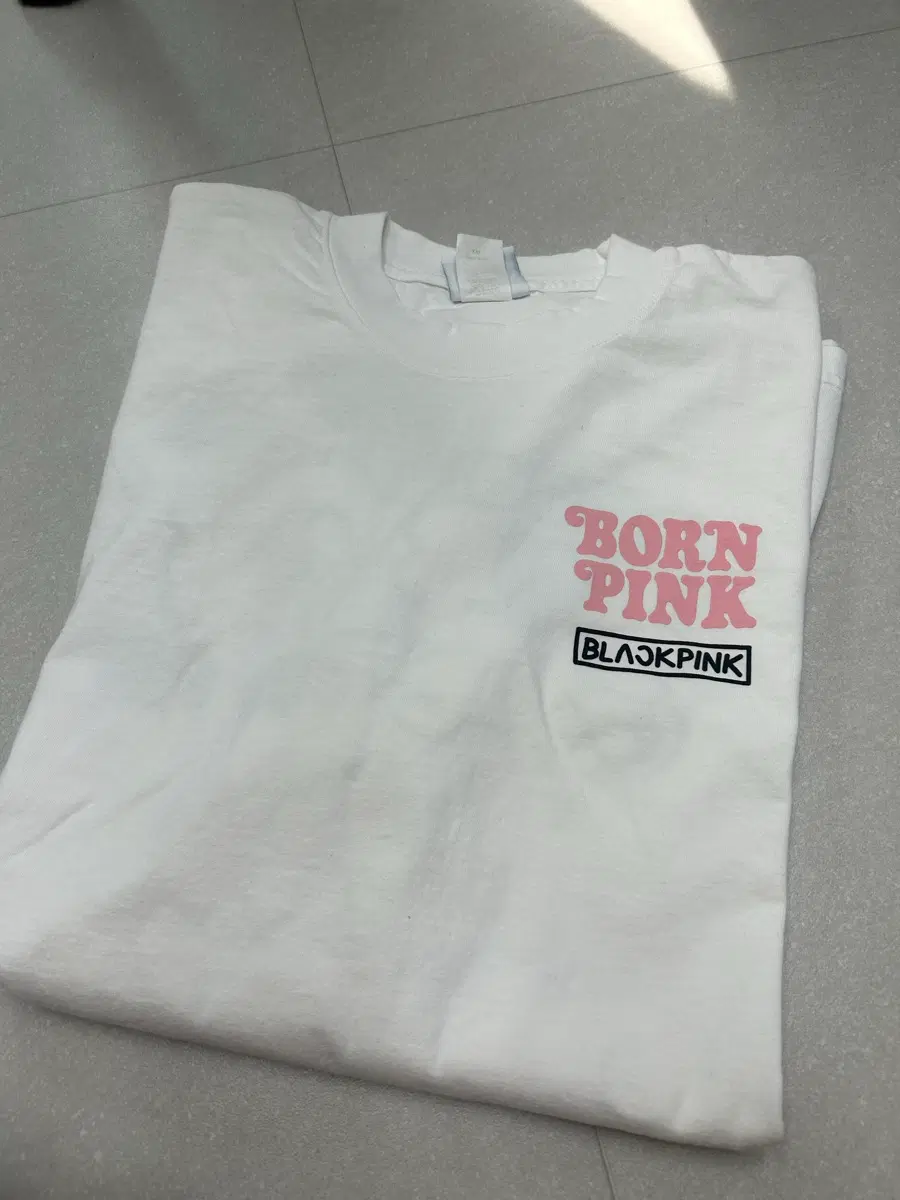 베르디 x 블랙핑크 빅 티셔츠 화이트 2XL