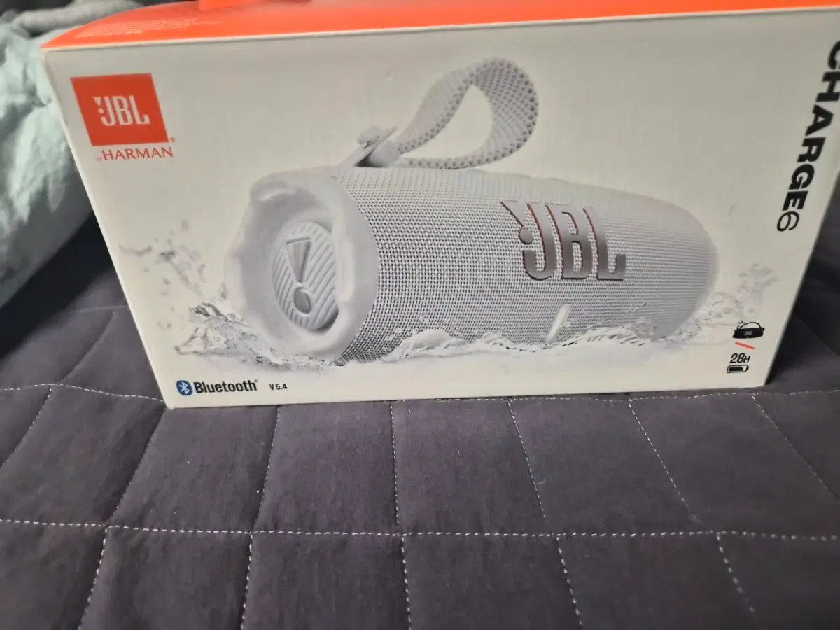 JBL CHARGE 6 화이트 블루투스 스피커