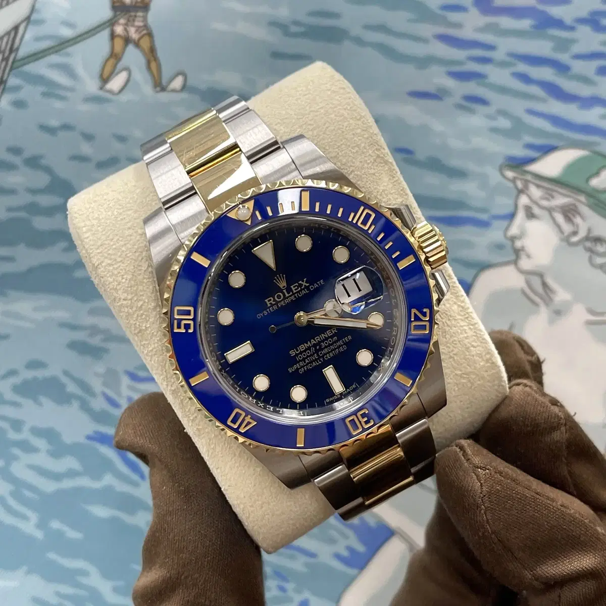 롤렉스 서브마리너 데이트 40mm 로얄블루 콤비 116613LB