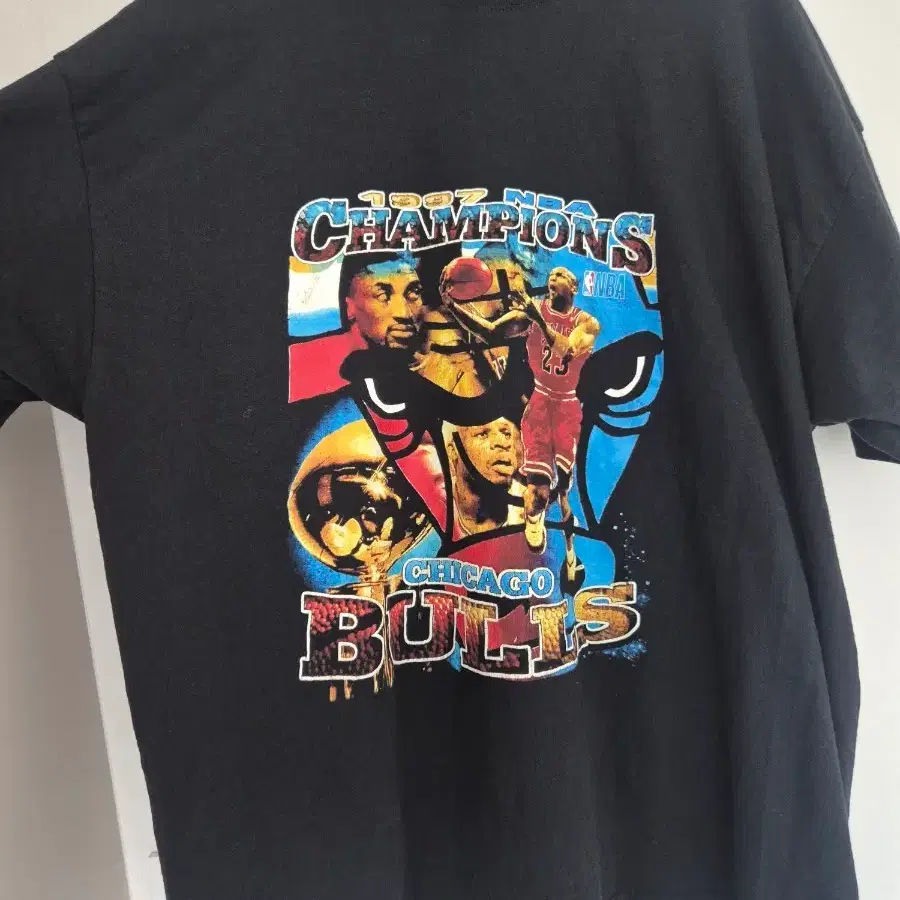 1997 Chicago bulls 시카고불스 champions 랩티셔츠 미국 빈티지 티셔츠 사이즈 105