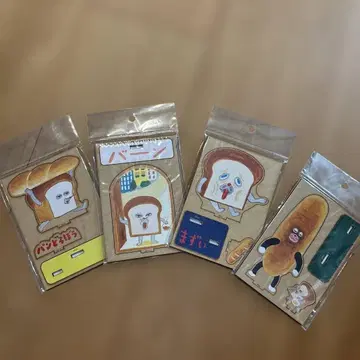[ 새상품 ] 빵 도둑 우드 플레이트 스탠드 4종 세트