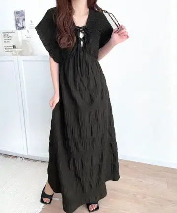 mily bilet 블랙 롱 원피스 S
