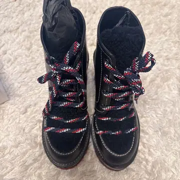 MONCLER Zelie 웨지솔 보아 숏부츠 사이즈 37