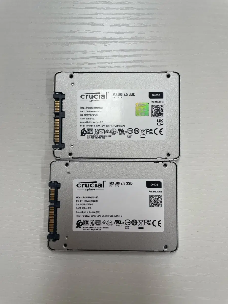 Crucial MX500 2.5 SSD 1TB 1000gb
