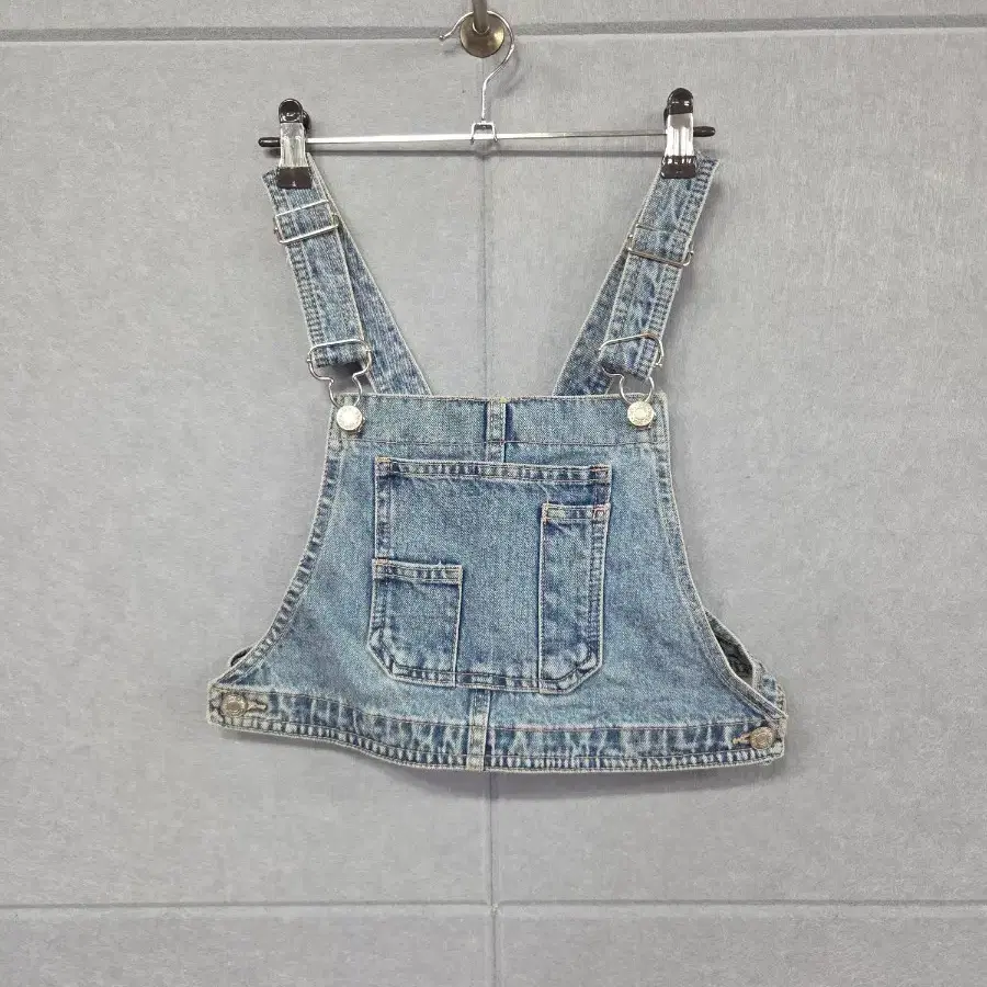 ZARA 자라 데님 오버롤 크롭 탑