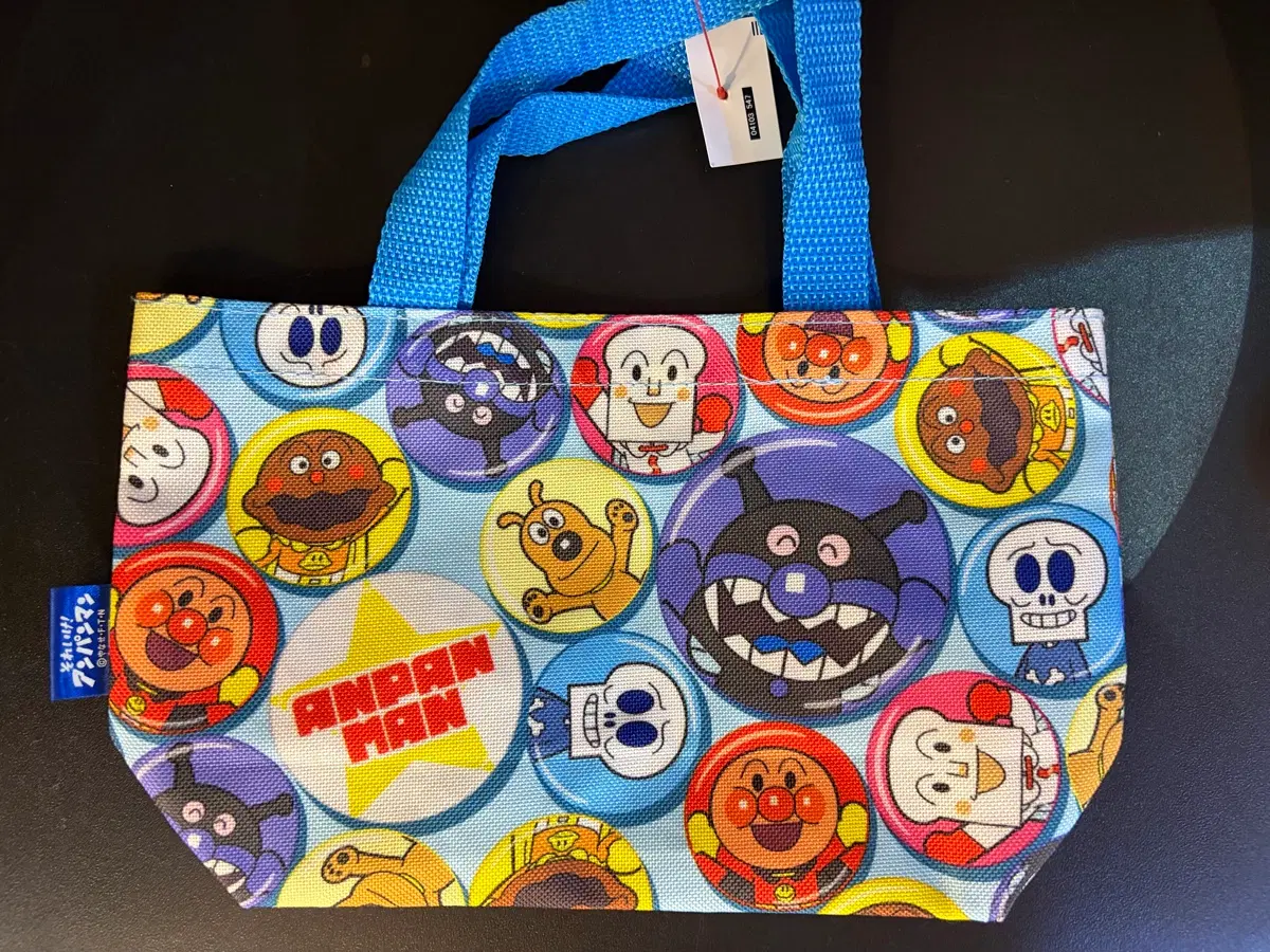 일본 호빵맨 미니 토트백23*15cm
