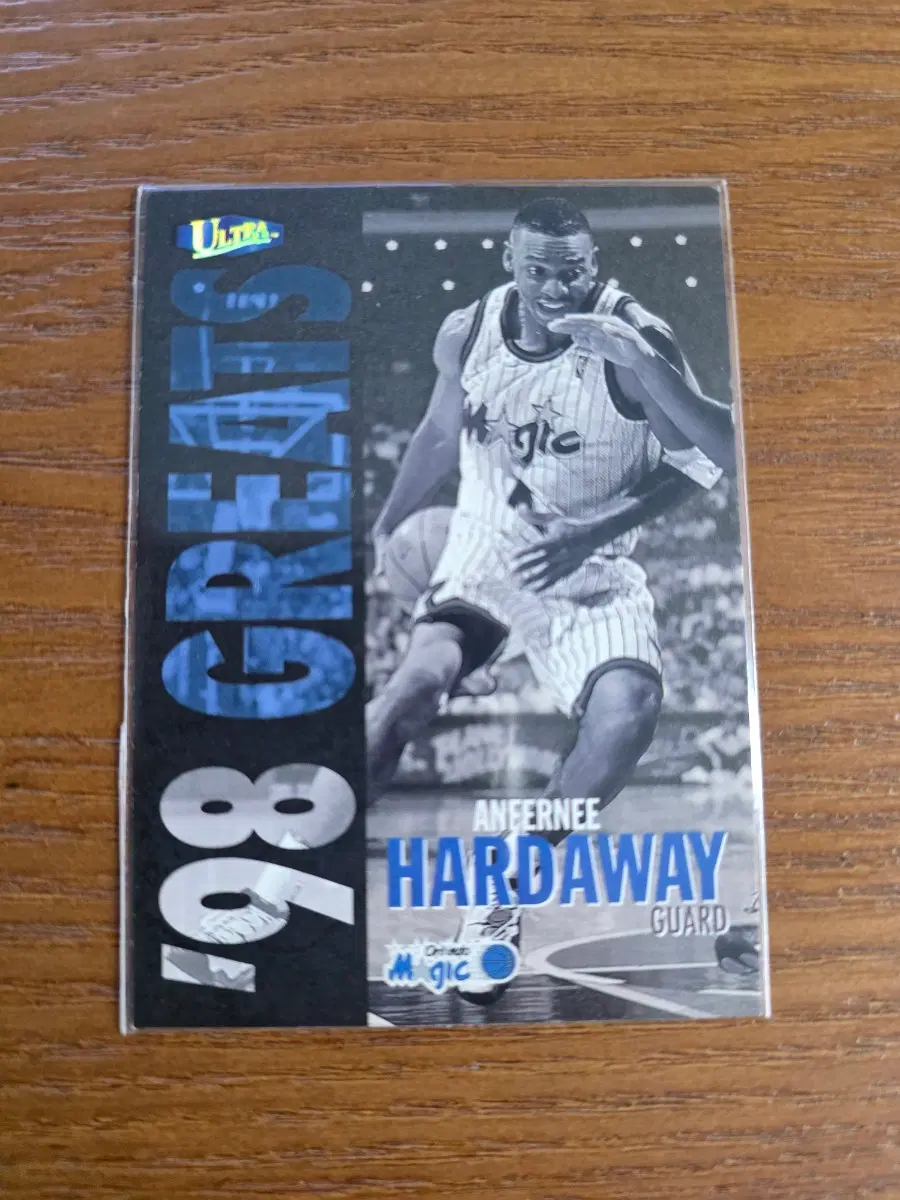 anfernee hardaway ultra 1997-98 greats fleer 255g gold medallion