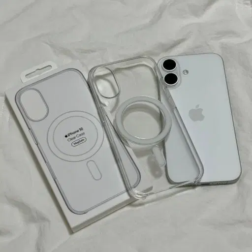 Apple 정품 아이폰 16 맥세이프 투명 케이스