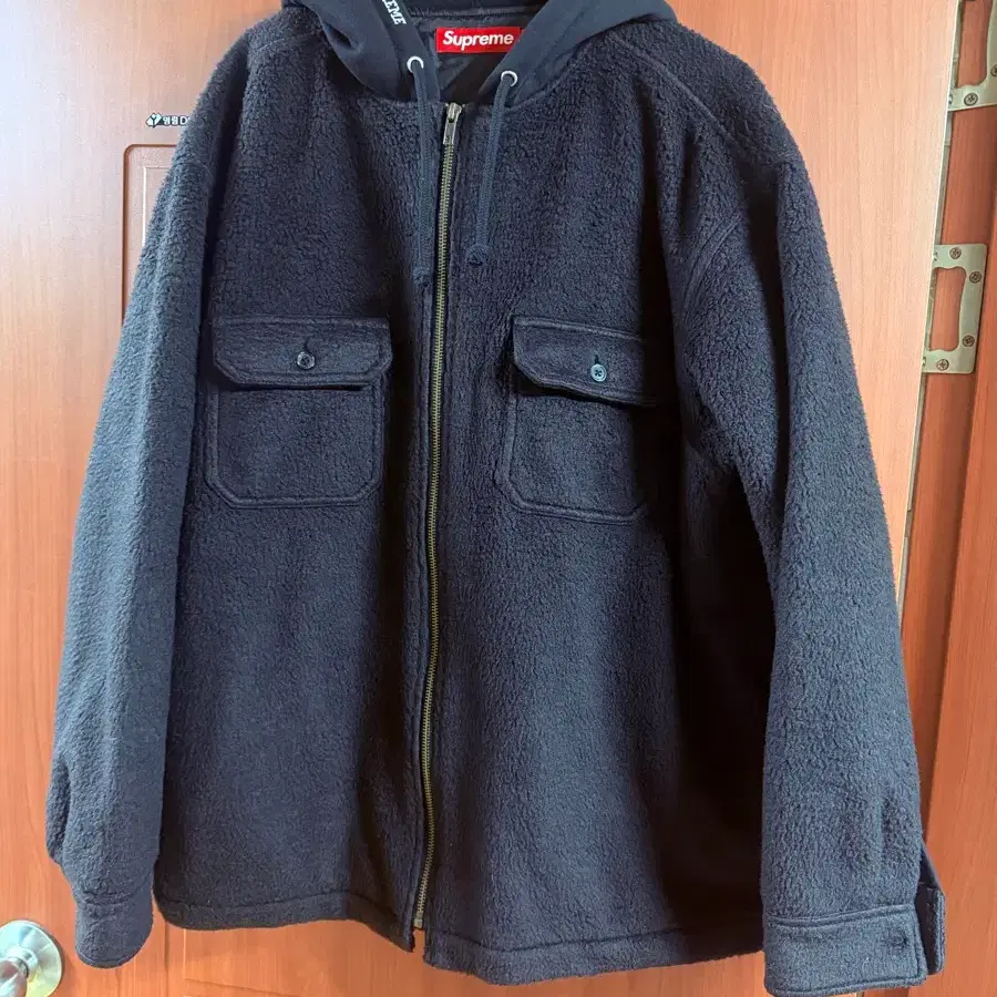 [M]슈프림 23FW 플리스 후드집업