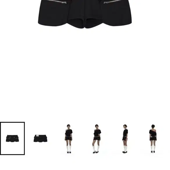 카시코 벨티드 포켓 쇼츠 블랙 Belted Pocket Shorts Black