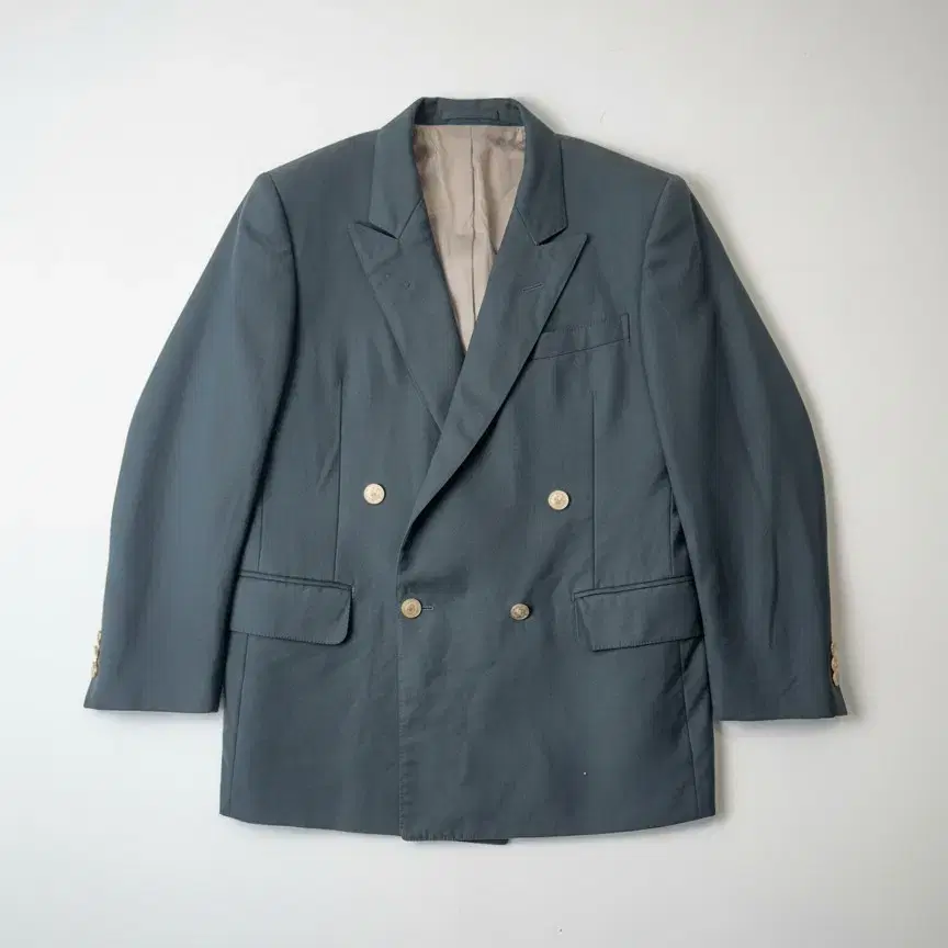 [Burberrys] 90s Wool double blazer