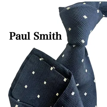 PaulSmith 폴스미스 네이비 도트 패턴 사각 무늬 남성용 넥타이 세테피에게