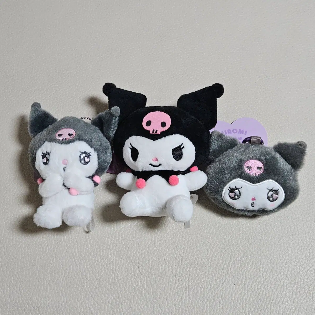 산리오 쿠로미 에모큥 마스코트 홀더 인형 파우치 동전지갑