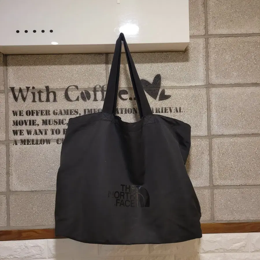 노스페이스 빅로고 쇼퍼백