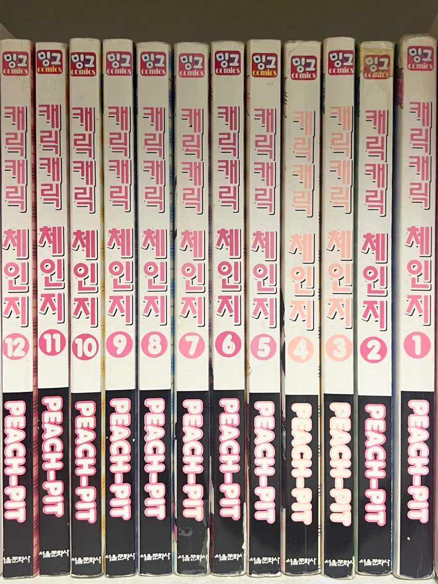 캐릭캐릭체인지 캐캐체 만화책 구판 전권 세트