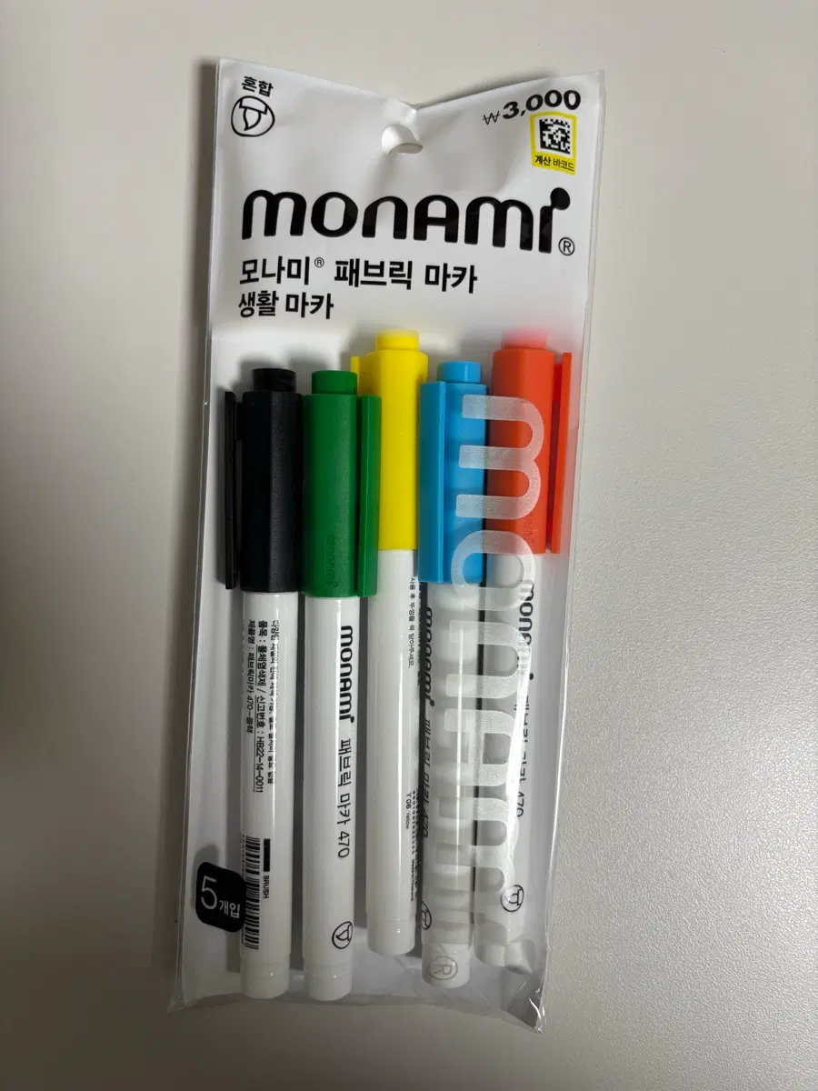 모나미 패브릭 마카 470 5개입