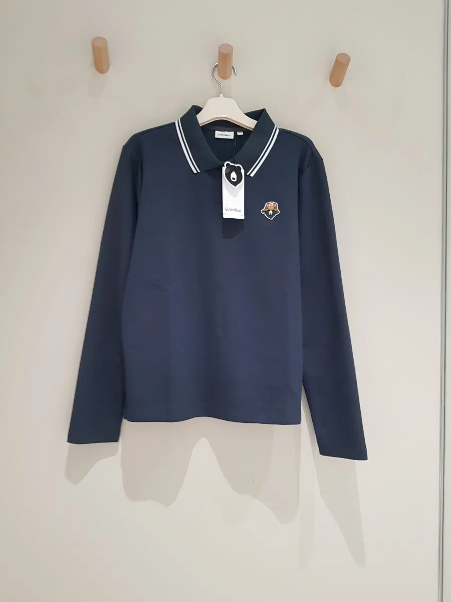 새상품)골든베어 남성   소프트 터치 Pique Polo Collar LS 봄가을 골프 티셔츠