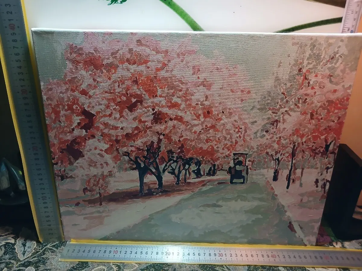 풍경 유화 그림