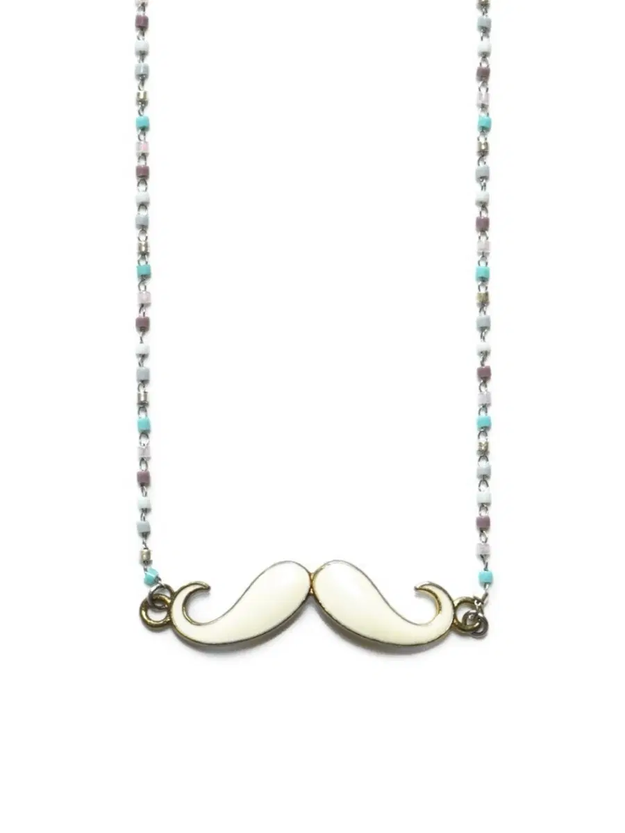 midaji Doll mustache 미다지 콧수염 목걸이