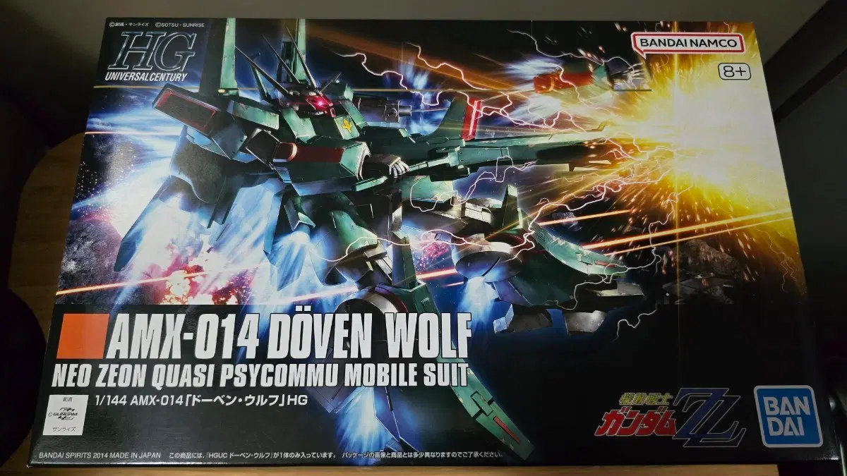 반다이 HGUC 1/144 AMX-014 도벤 울프 건담ZZ