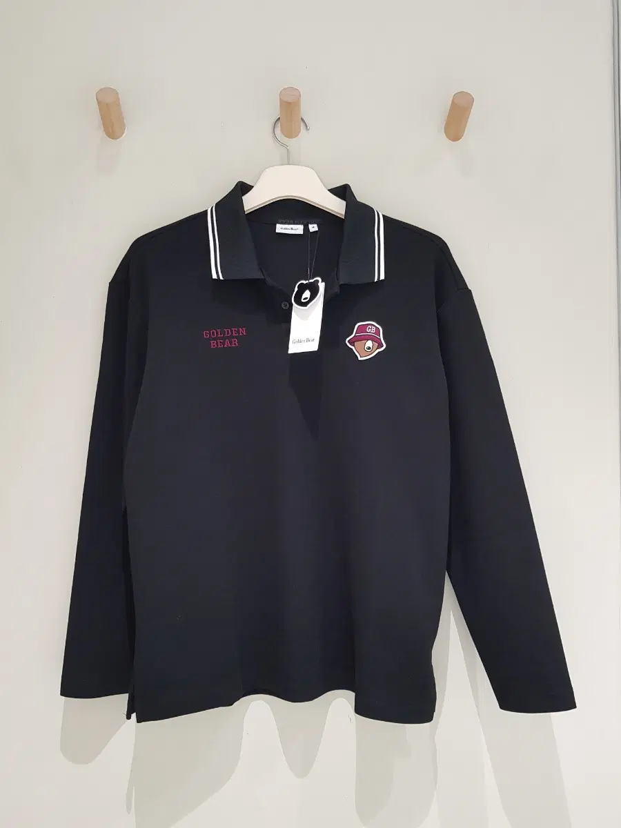 새상품)골든베어 남성 소프트 터치 Pique Polo Collar LS 봄가을 골프 티셔츠