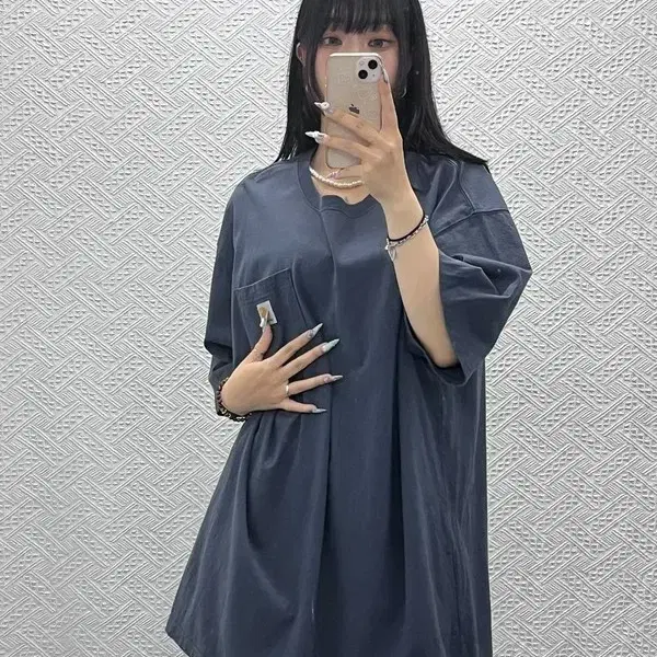 칼하트 빈티지 캐주얼 오버핏 박스로고 워크 반팔티 XL C14581
