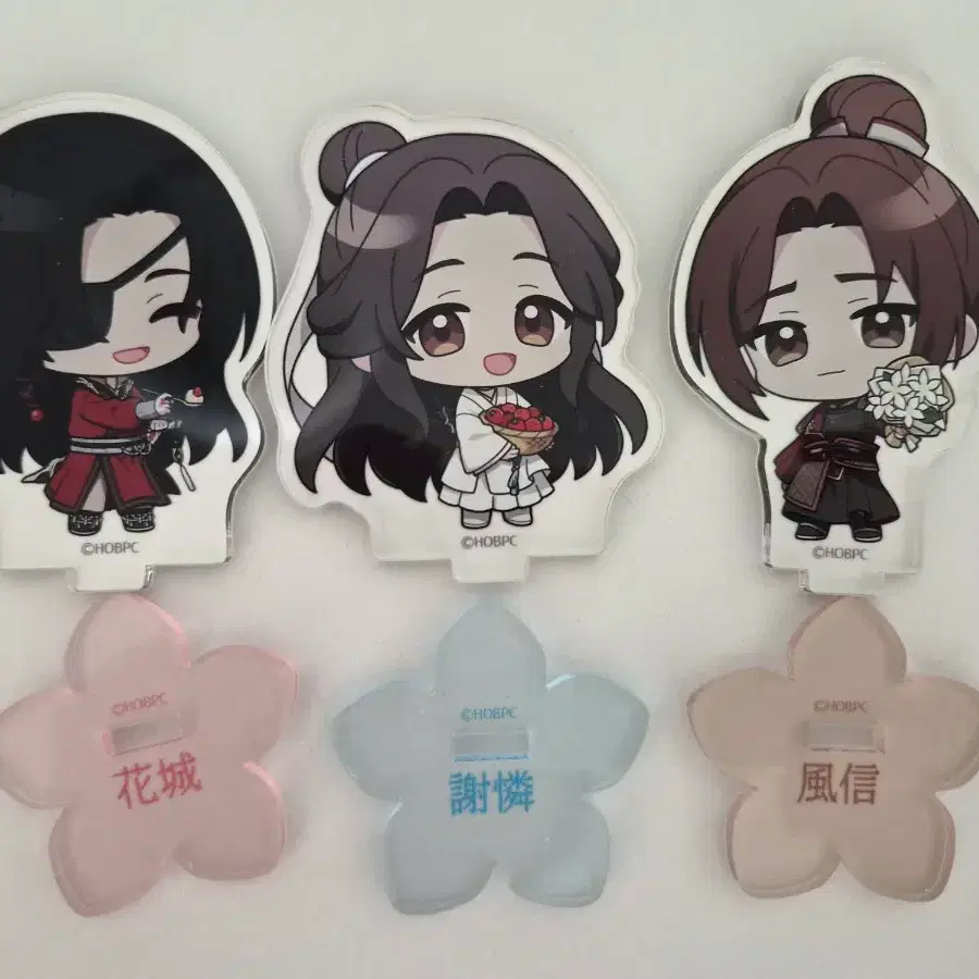천관사복 일본 콜라보 카페 BLANC 미니 아크릴 스탠드 3개 일괄