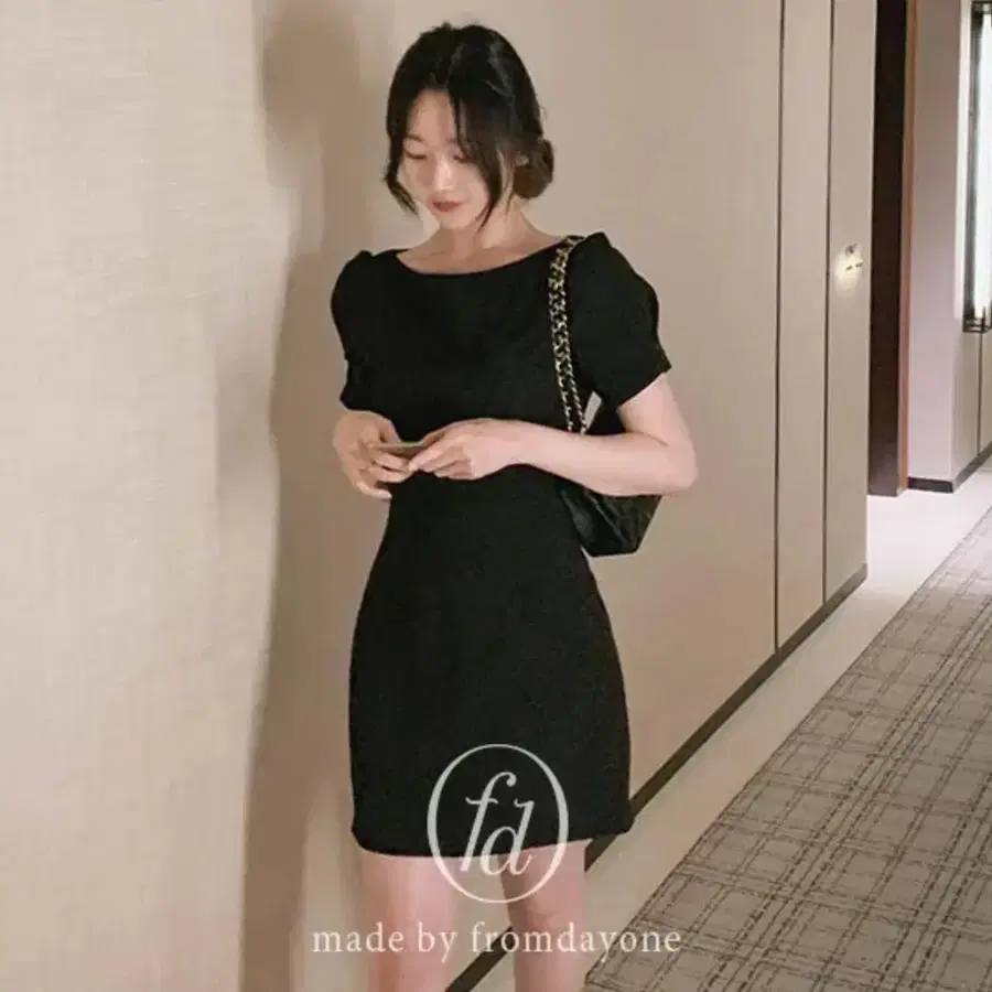 프롬데이원 로에드 원피스 블랙 S