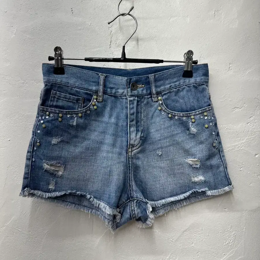 [상태최상] 베네통(BENETTON) 하의 여성 청반바지 큐빅 25
