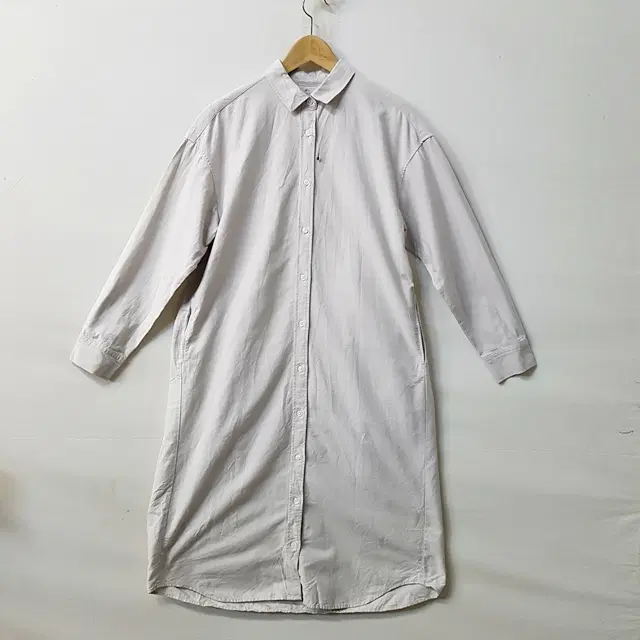 무인양품 MUJI 코튼 원피스 연그레이