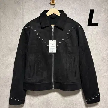ZARA 자라 페이크 스웨이드 자켓 L 블랙 새상품