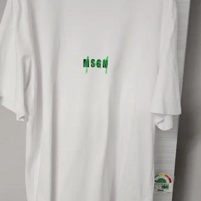 MSGM 반팔 티셔츠 화이트