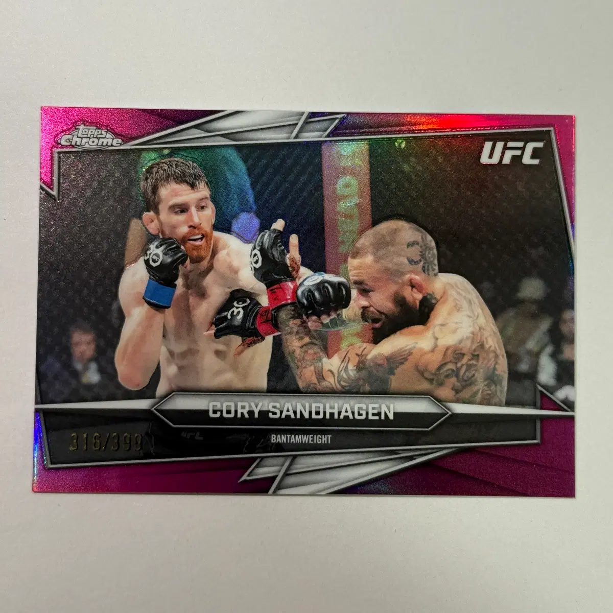 [한정] UFC 벤텀급 코리 샌드하겐 399한정 탑스크롬 UFC 카드
