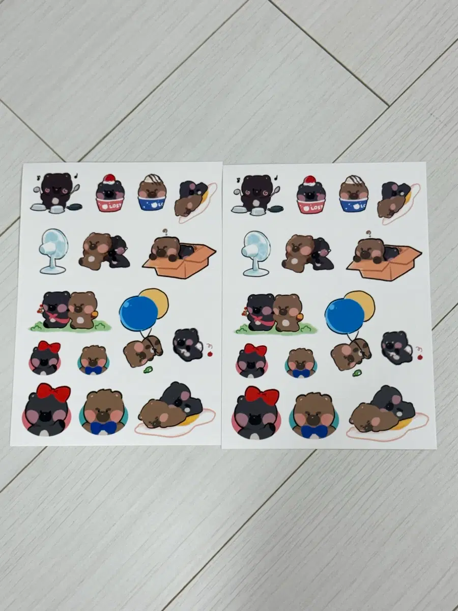 유실 웆서곰 스티커