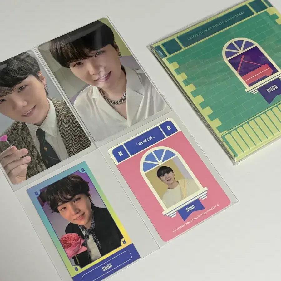 방탄소년단 2021 festa 페스타 디데이 캘린더 슈가 윤기 포카 일괄