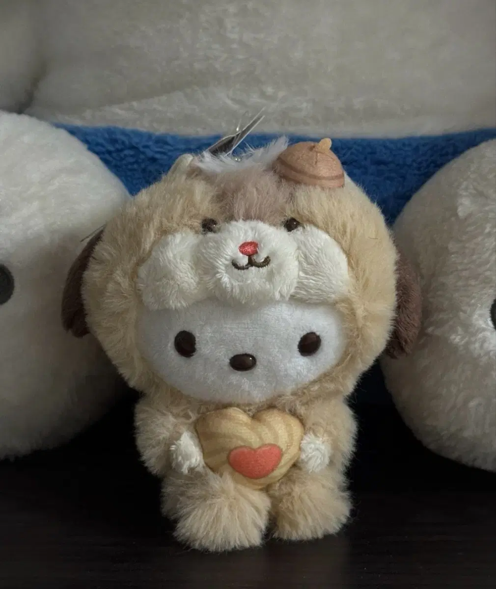 산리오 모후모후 포차코 다람쥐 인형 키링 포챠코