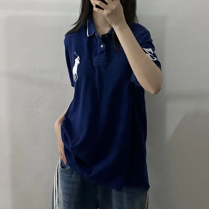 (XL) 폴로 랄프로렌 빅포니 네이비 반팔 카라티