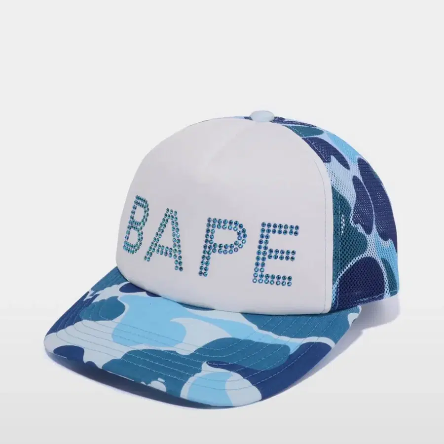 Bape 카모 크리스탈 스톤 메쉬 캡