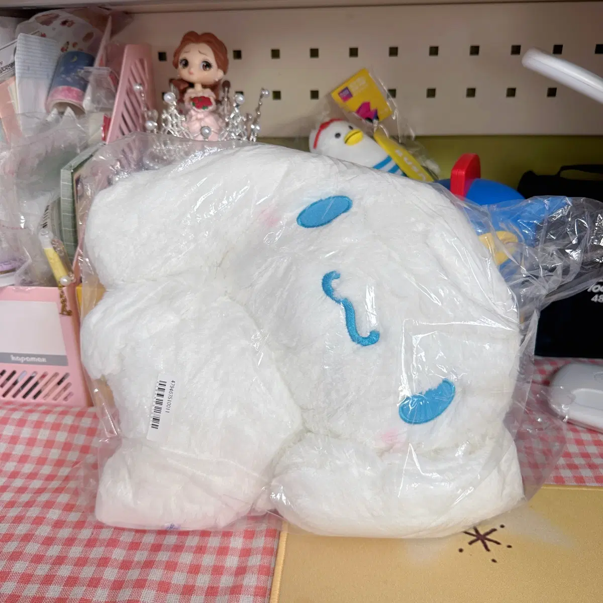 일본 정품 산리오 누워있는 시나모롤 인형 희귀