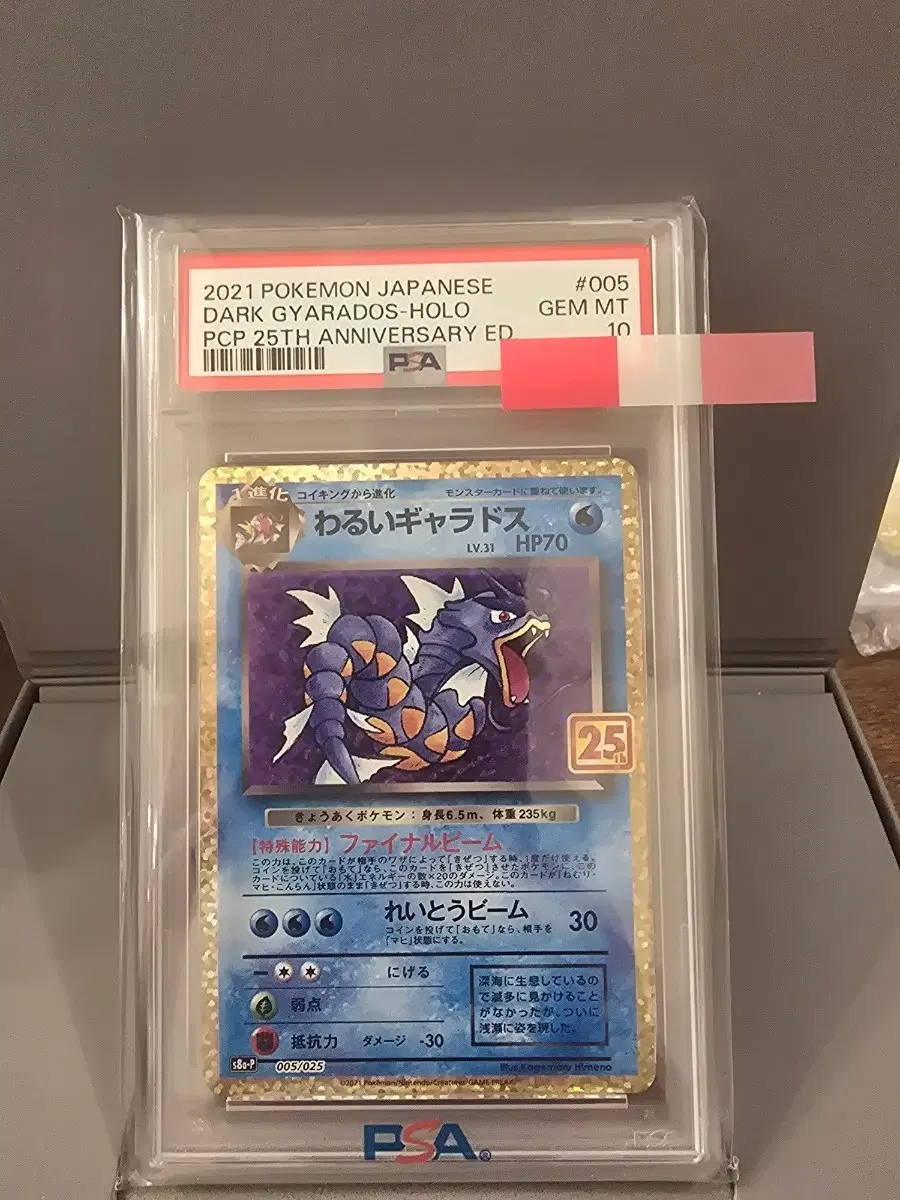 2021 포켓몬카드 일본판 다크갸라도스 홀로 PSA 10