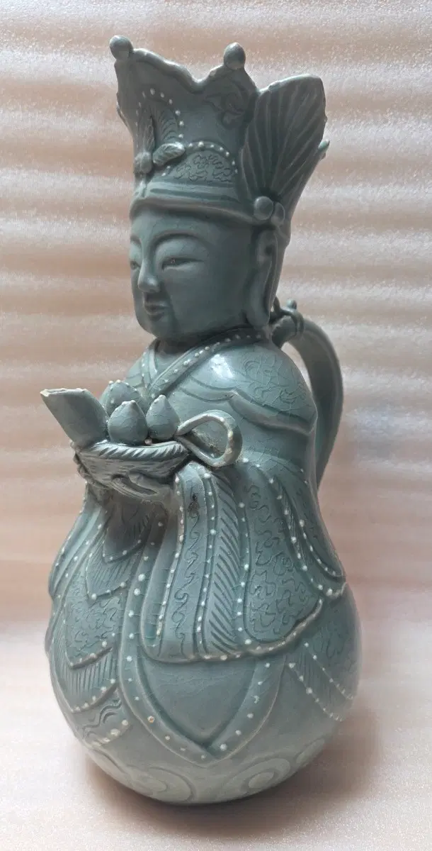 청자 인물형 주전자