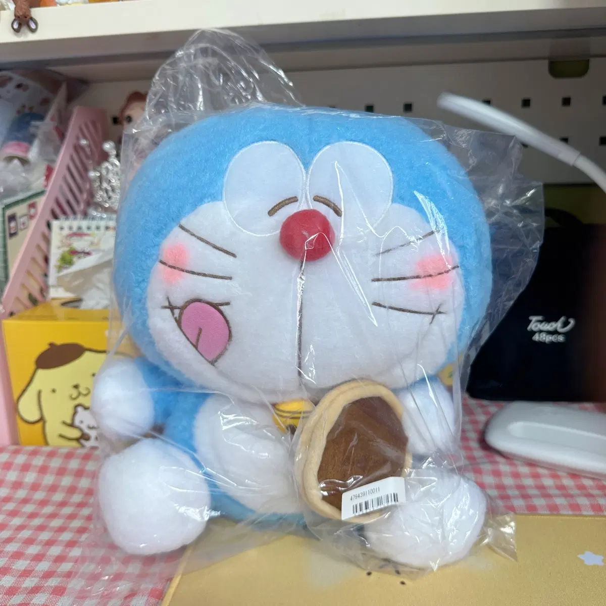 일본 정품 도라에몽 붉은 빰 도라야키를 정말 좋아해 버전 인형