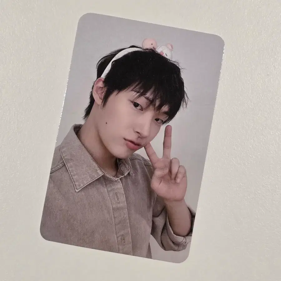 에이티즈 민기 캐릭티즈 케이팝스토어 특전 포카