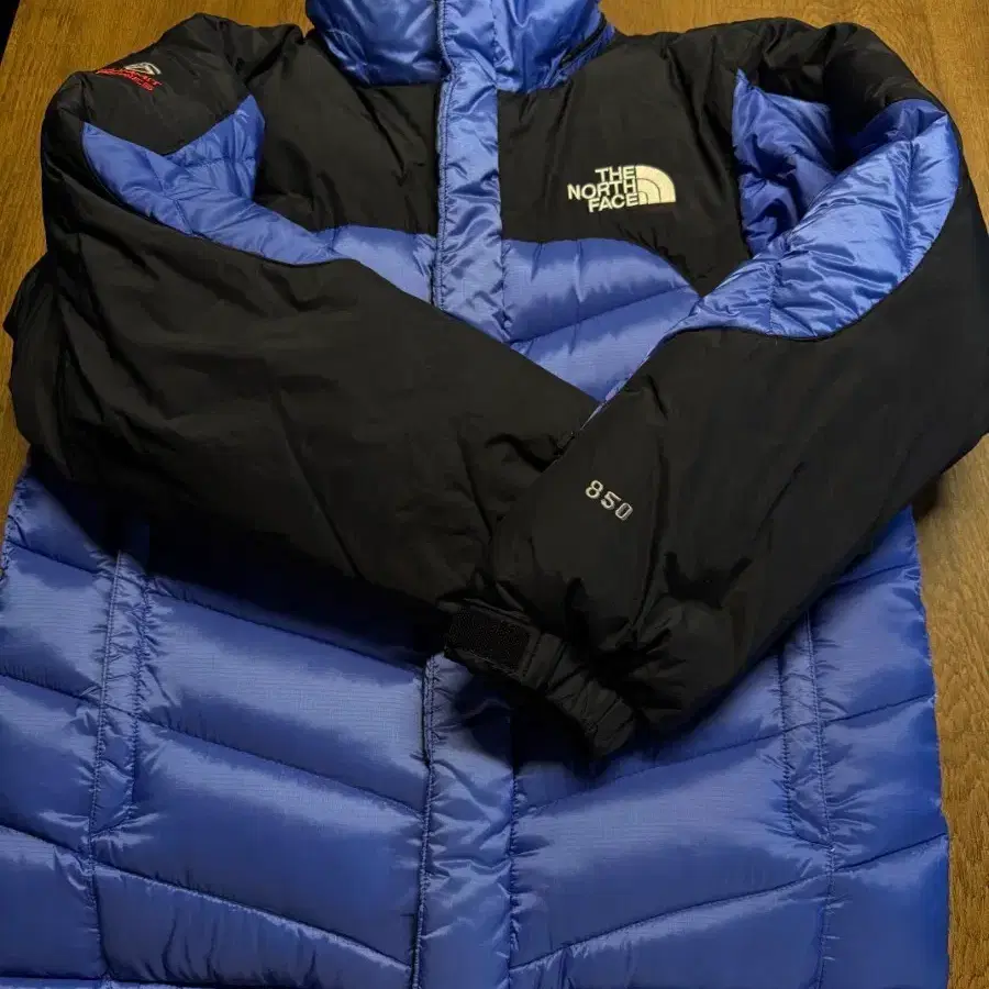 노스페이스 850 구스다운 블루/블랙 95size