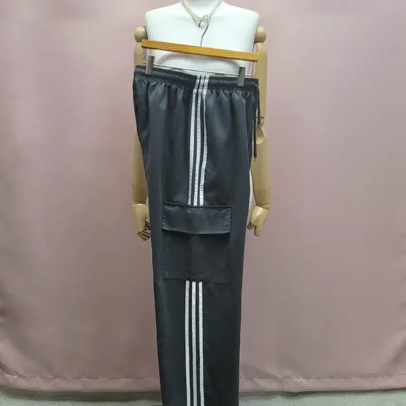 삼선 카고 스트링 팬츠
